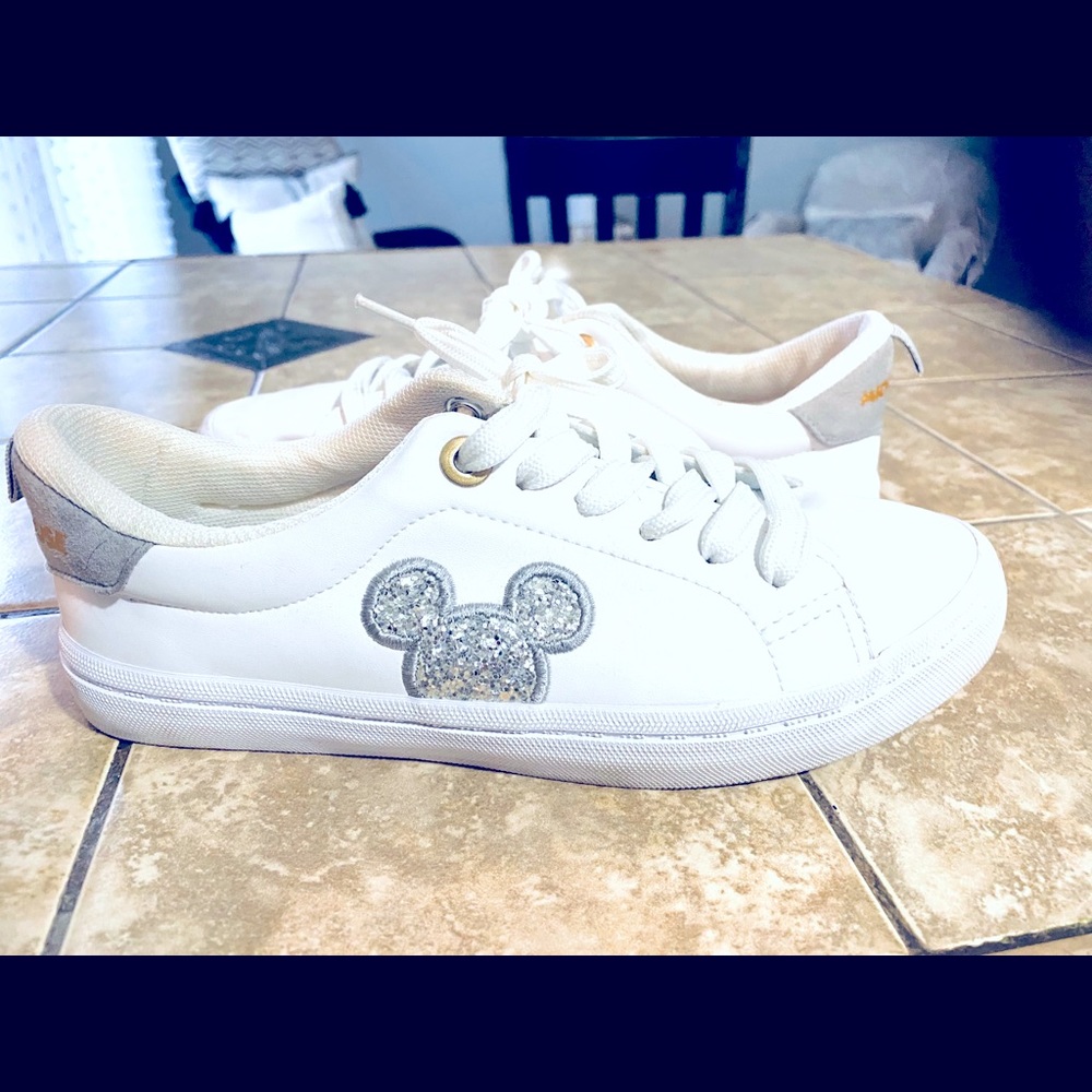Mickey Mouse white sneakers NWT